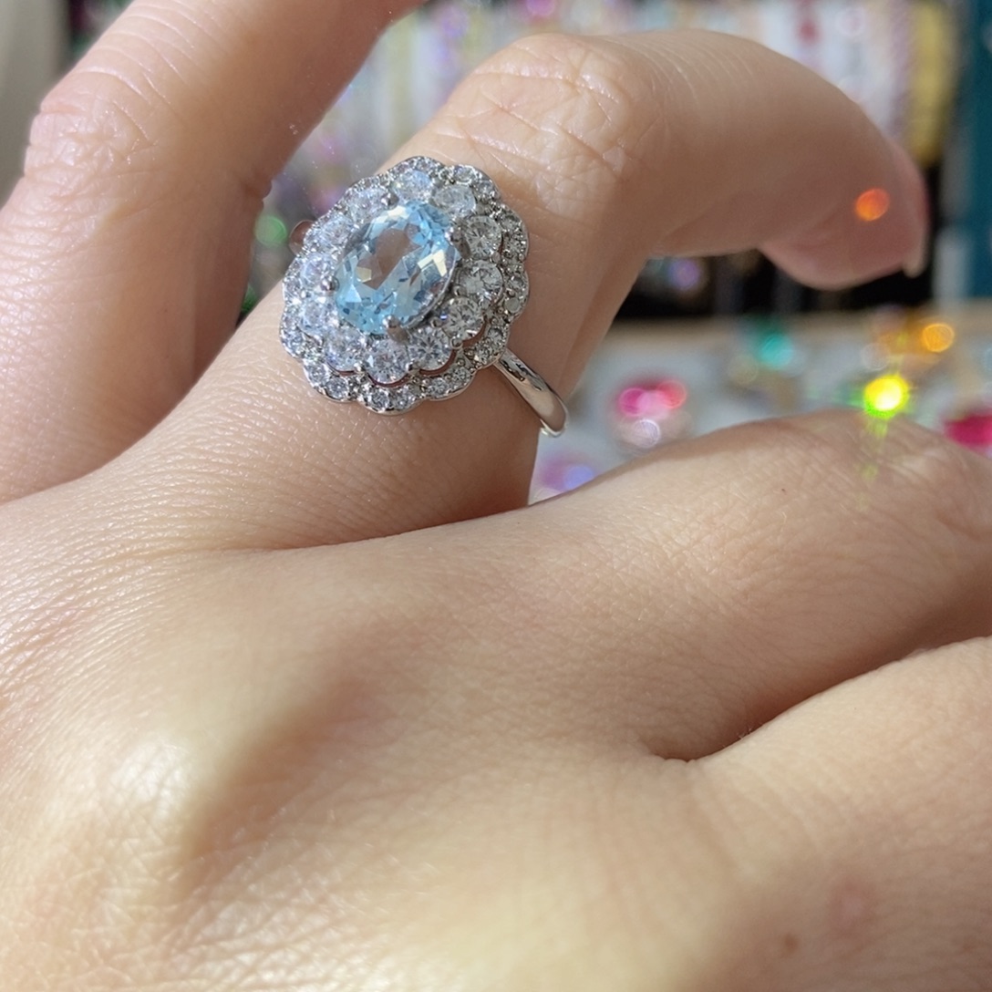 66锆石（处理）戒指