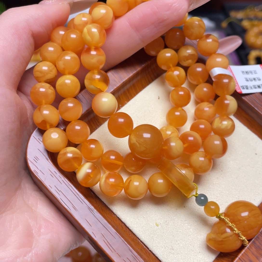 蜜蜡手链未镶嵌手串