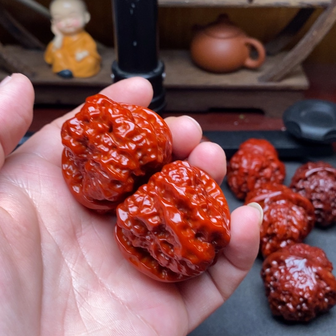 吊坠文玩核桃备*刘41蛤蟆头