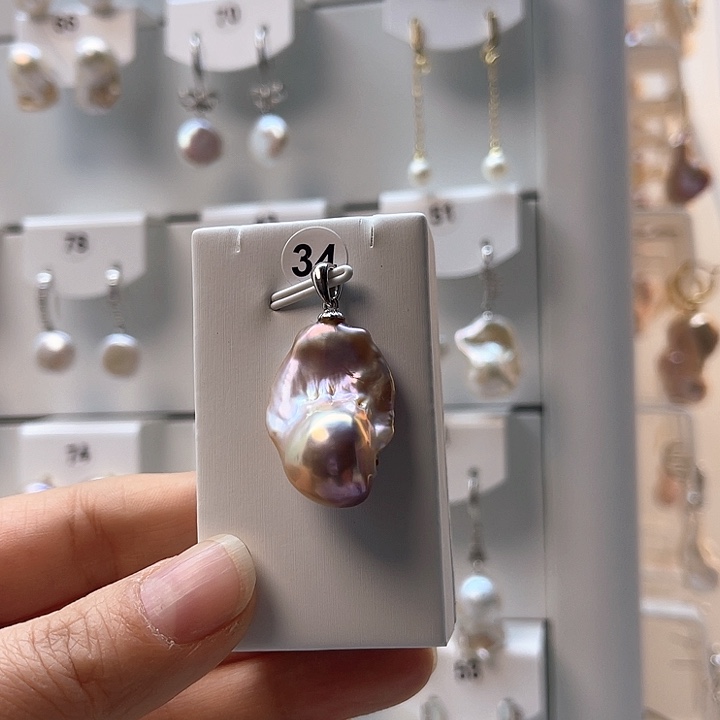 淡水珍珠颈饰银S925镶嵌