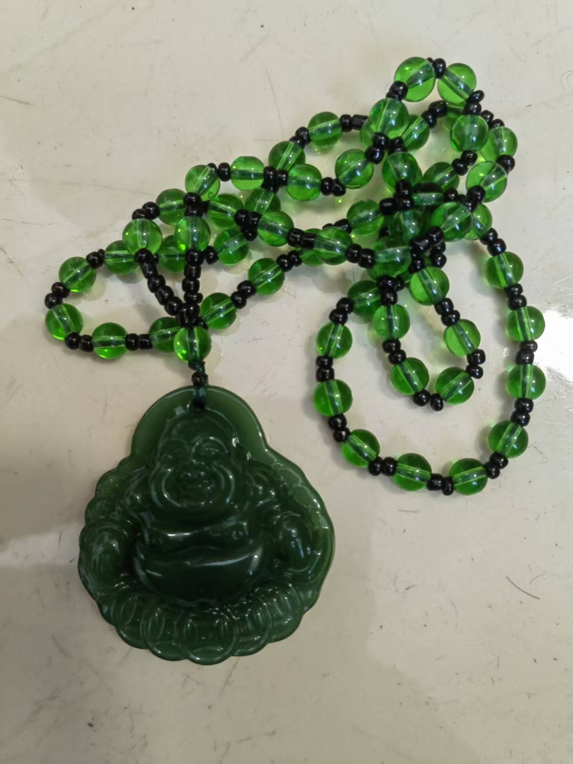 {抖音闪购}玉石碧玉弥勒佛