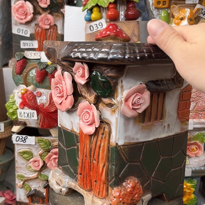 粗陶材质多肉花盆