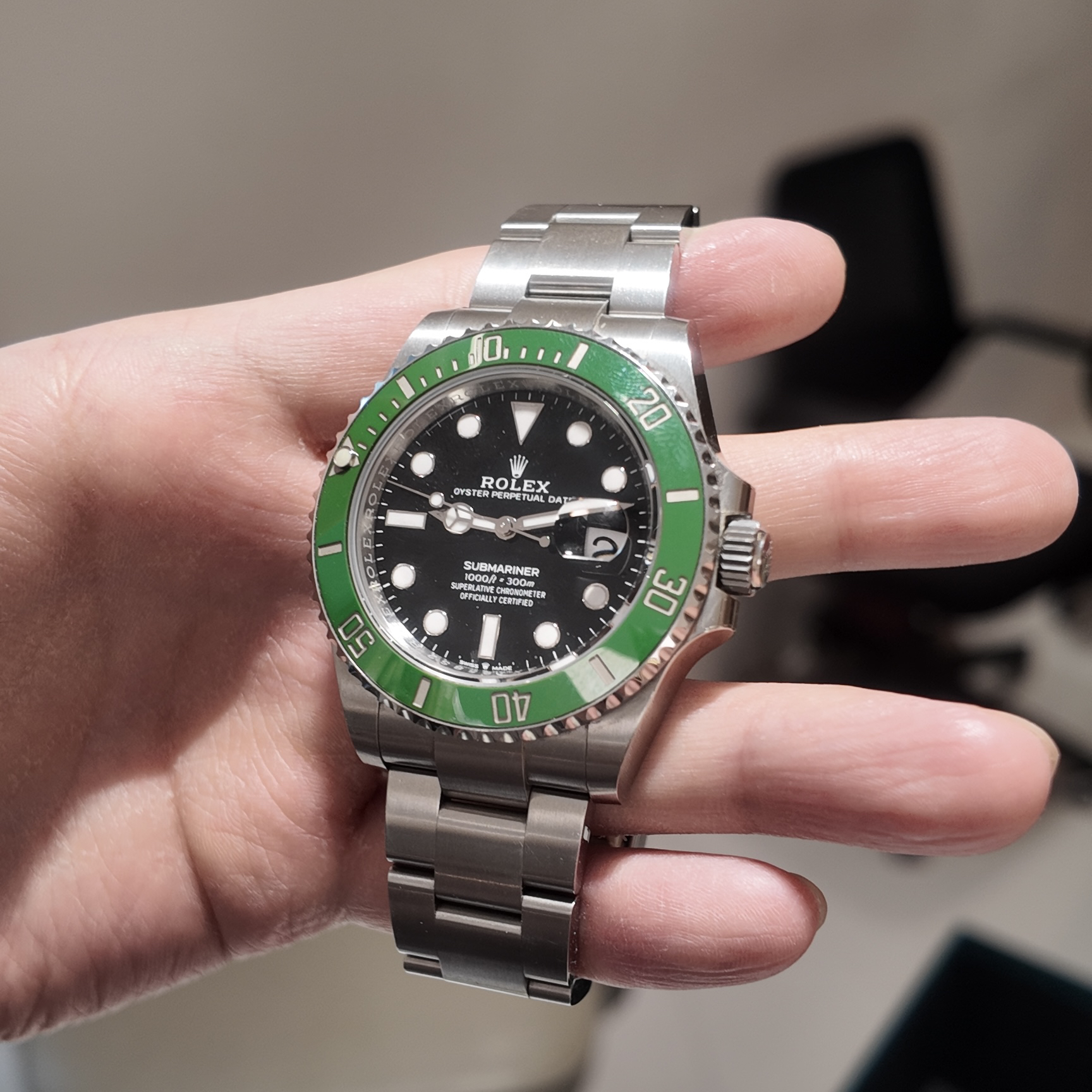 99新 Rolex/劳力士 一表一友/126610/绿水鬼/24年全套