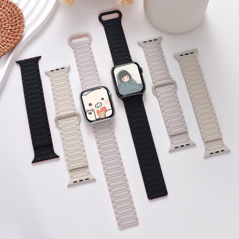 สายนาฬิกาซิลิโคนแม่เหล็ก Apple Watch Series 11/10/9/8 / Ultra 2