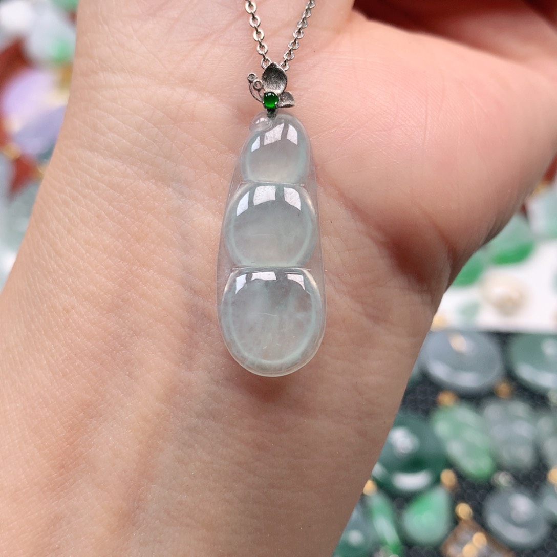 【闪购商品】翡翠吊坠(不含链)18K金镶嵌