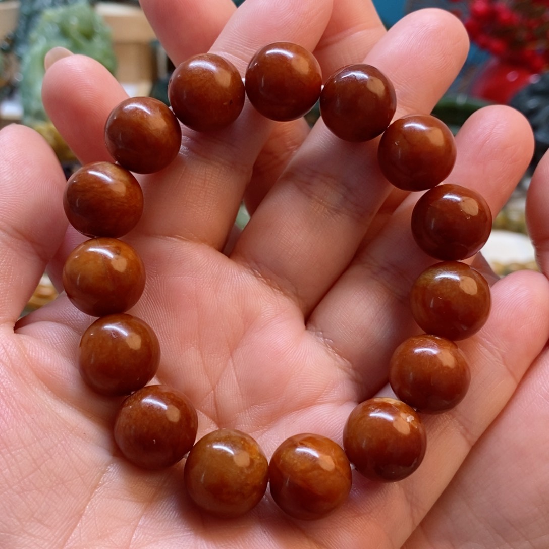 蛇纹石玉手串未镶嵌