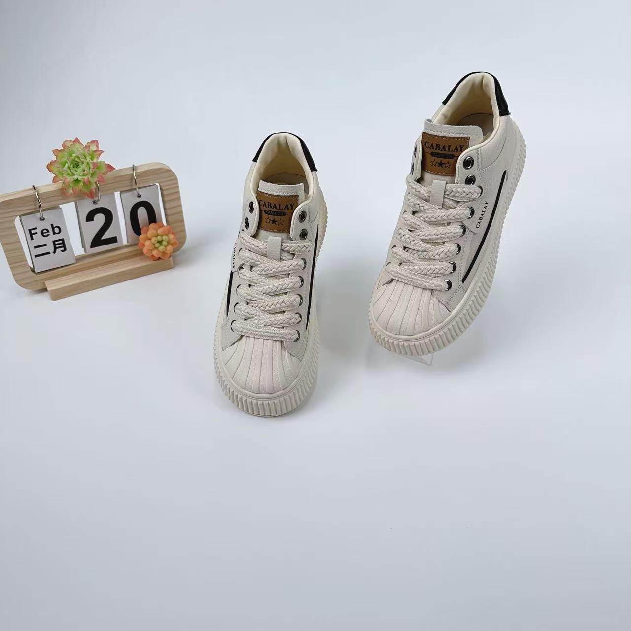 小强家女鞋高帮学院风小白鞋百搭潮流（A234-12-2）（c336331106-10）