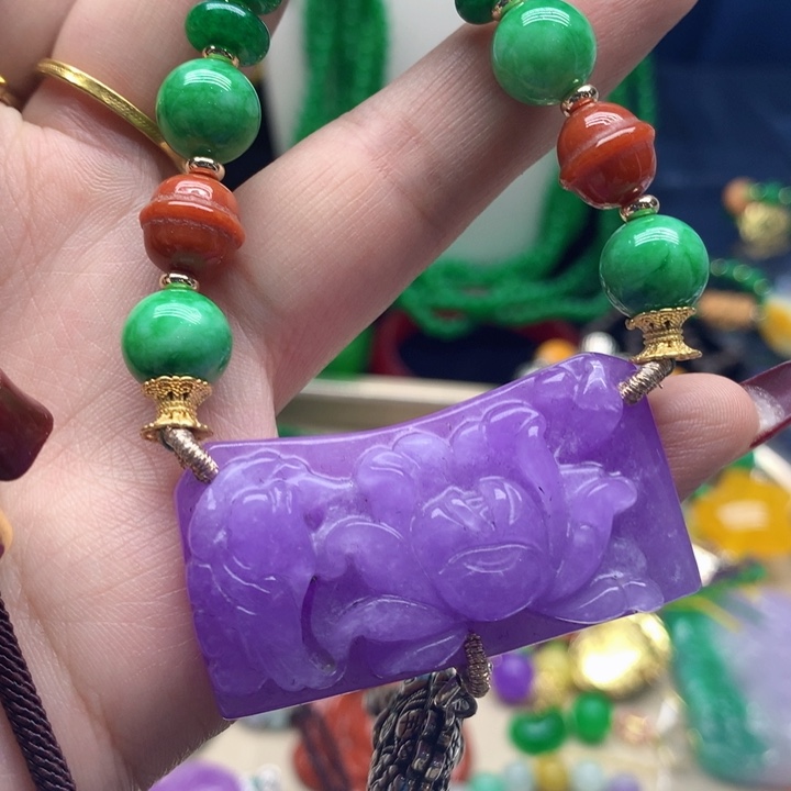 苏纪石（舒俱来）颈饰合金吊坠