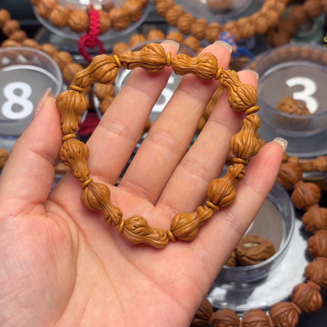 桃核吊坠花生桃核手串