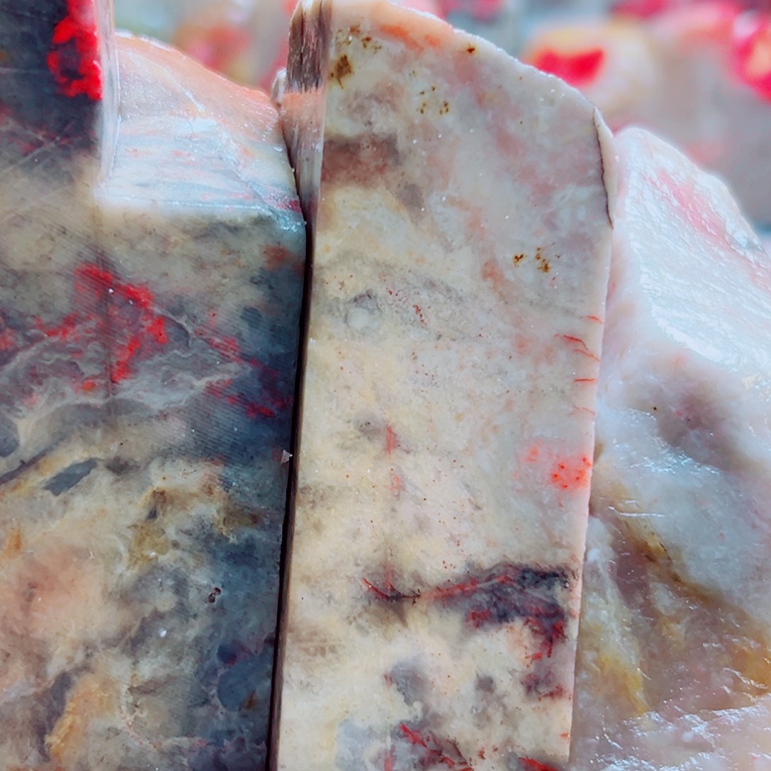 6***6巴林鸡血石巴林鸡血边角