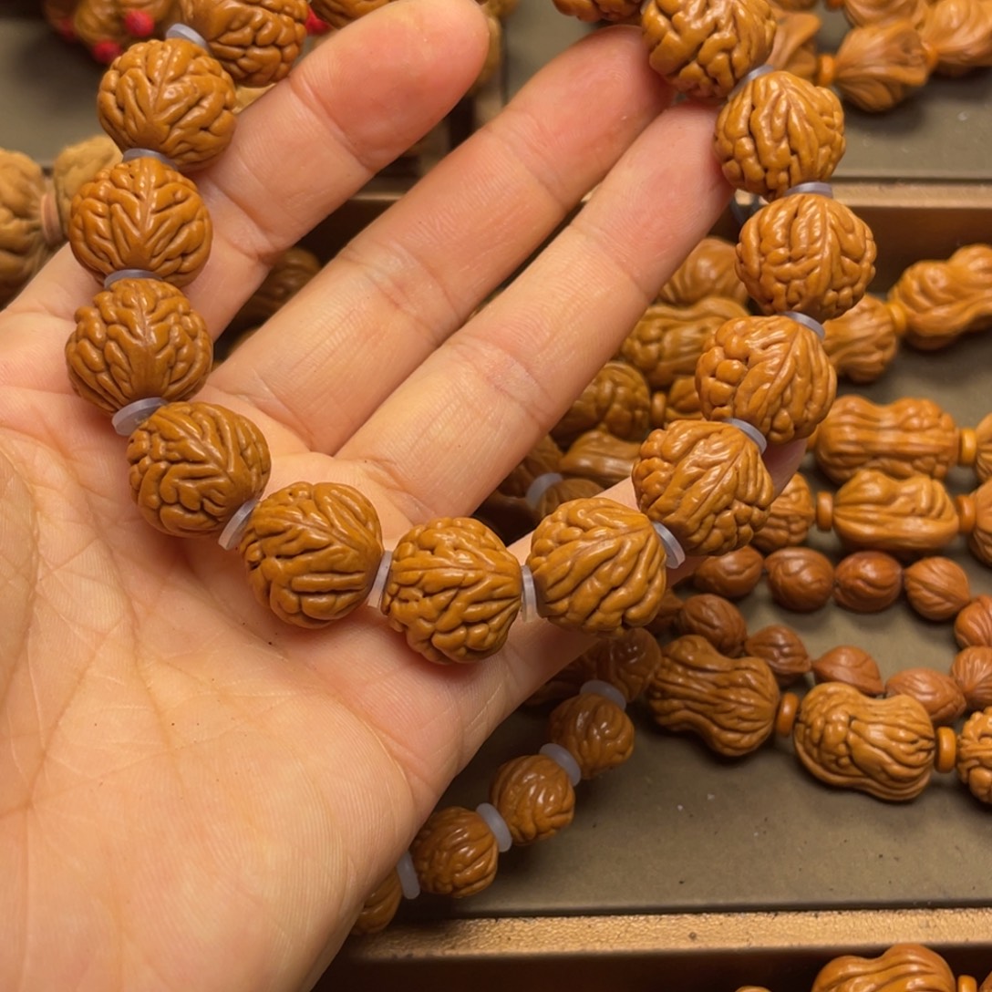 会***雨手串桃核龙纹桃核7