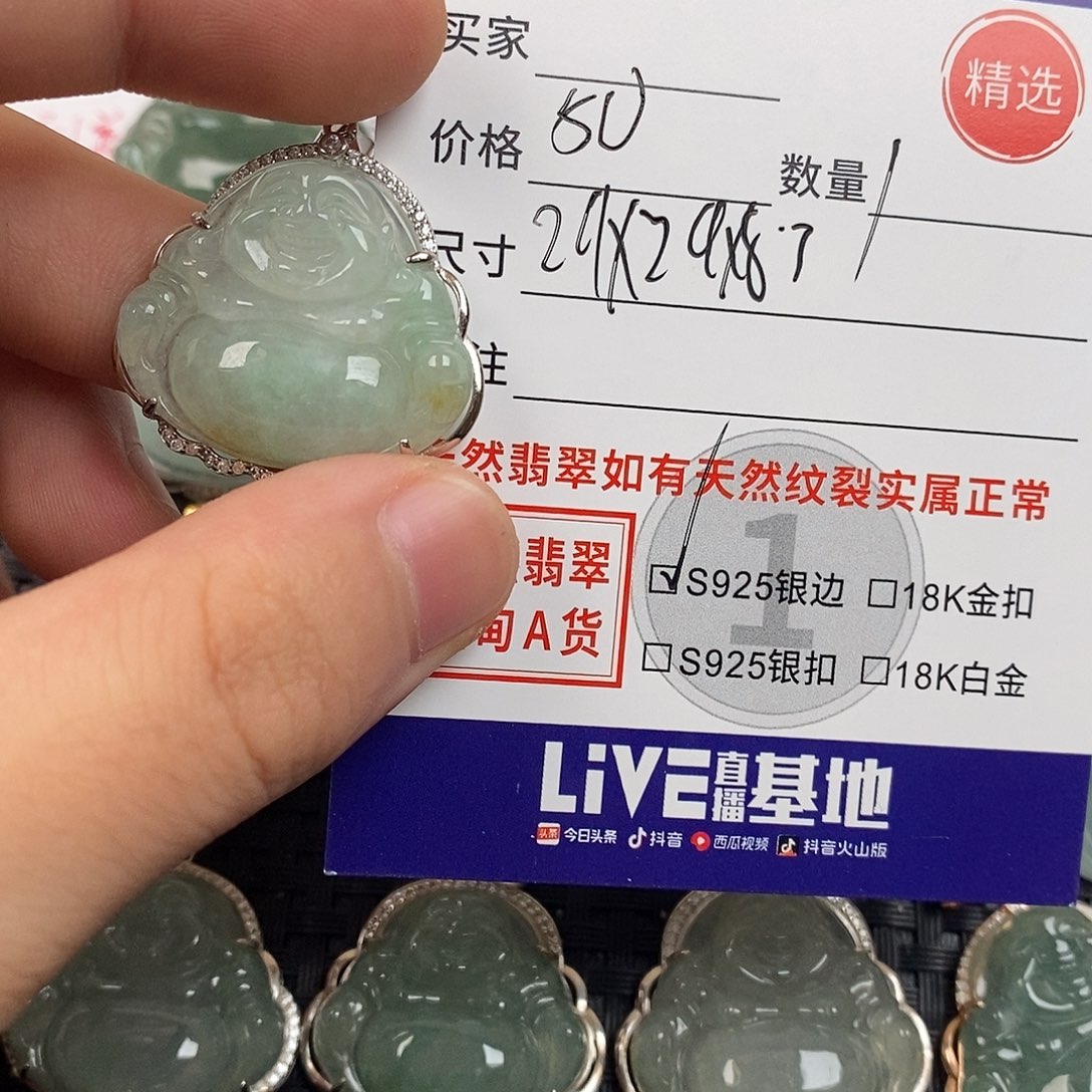 翡翠银S925镶嵌颈饰