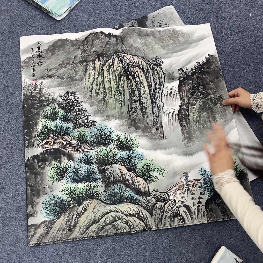 国画作品全场放漏