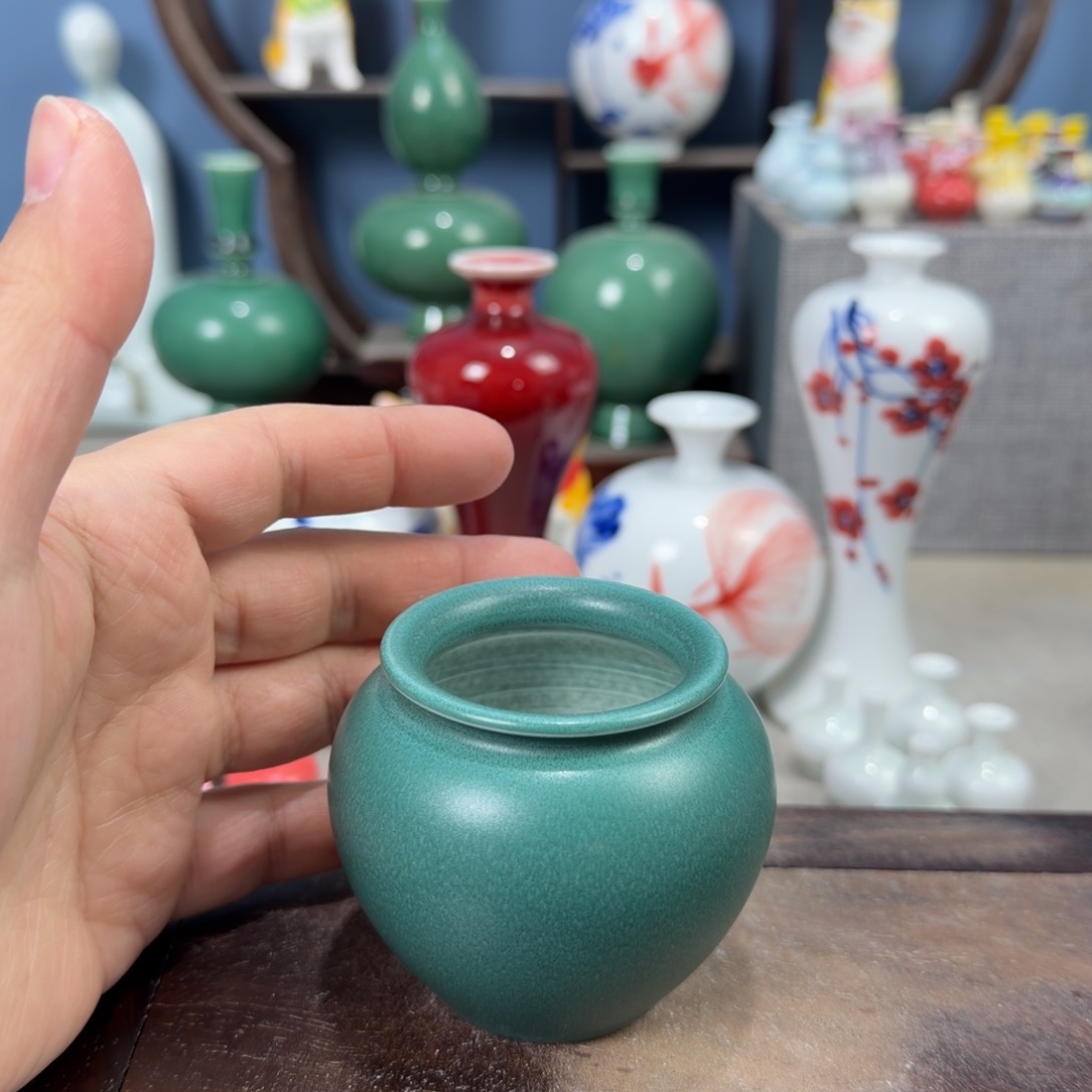 陶瓷手工小花器摆件
