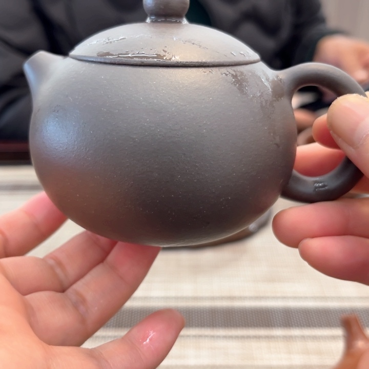 茶壶紫砂梨树天青手工制作西施