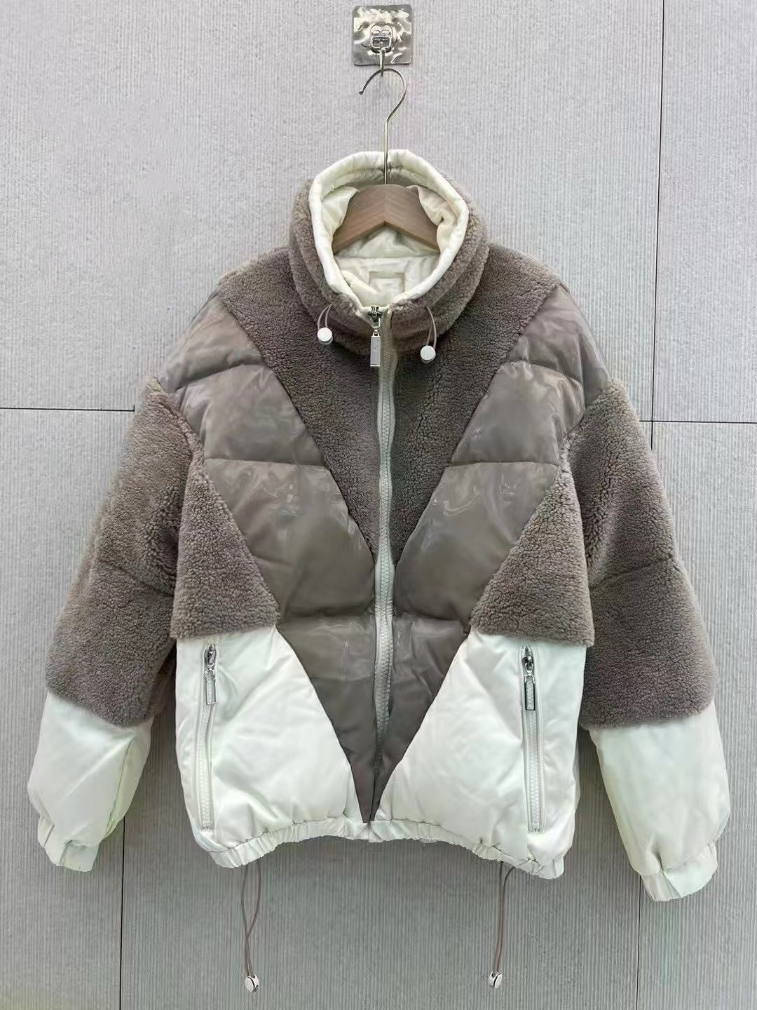 【南油玲姐】浅咖灰新款长袖外套WT77125