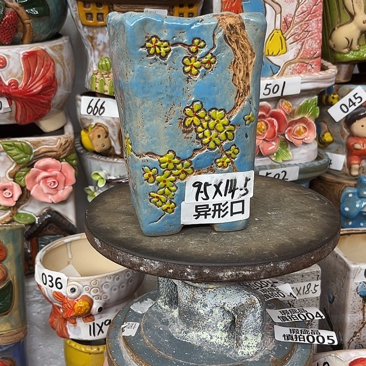 粗陶材质多肉花盆