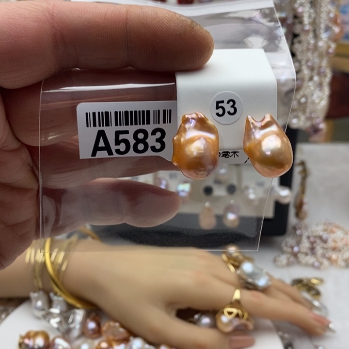 淡水珍珠颈饰银S925镶嵌583