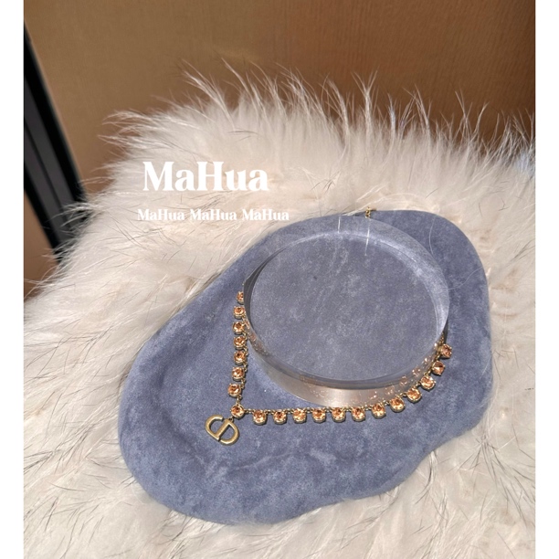 铜合金锆石项链 P0891 复古轻奢猪鼻子项链