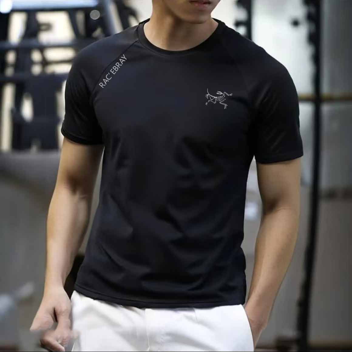 【NN-速干】（胸前小标+后背大图）速干T恤夏季速干短袖男女同款