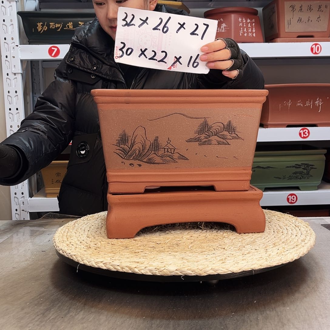 紫砂花盆紫砂花盆