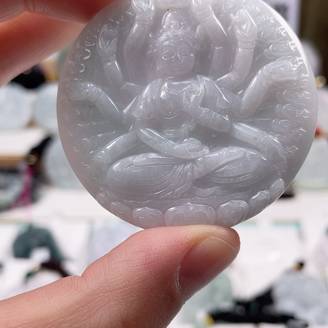 翡翠颈饰未镶嵌0889挂件