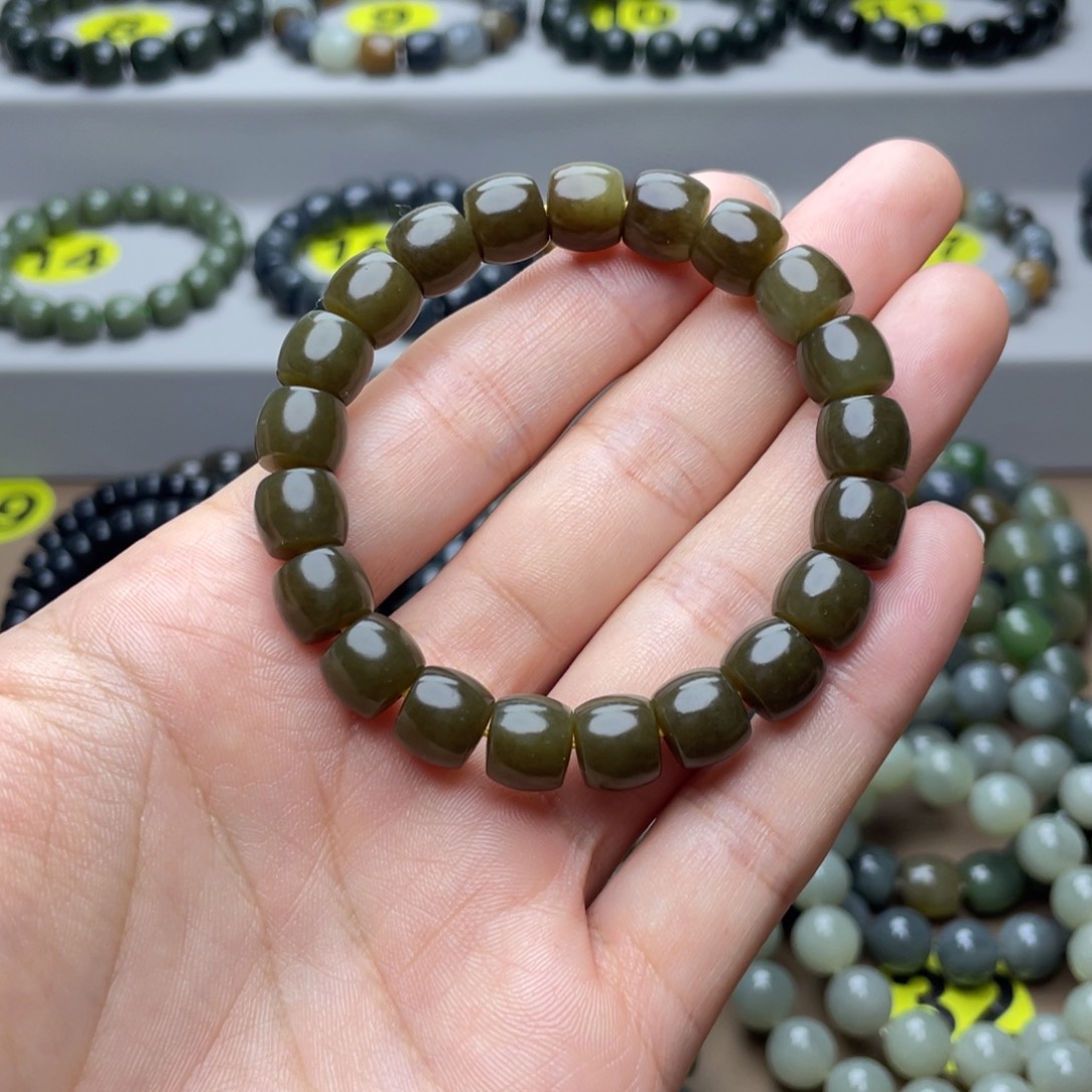 和田玉未镶嵌手链