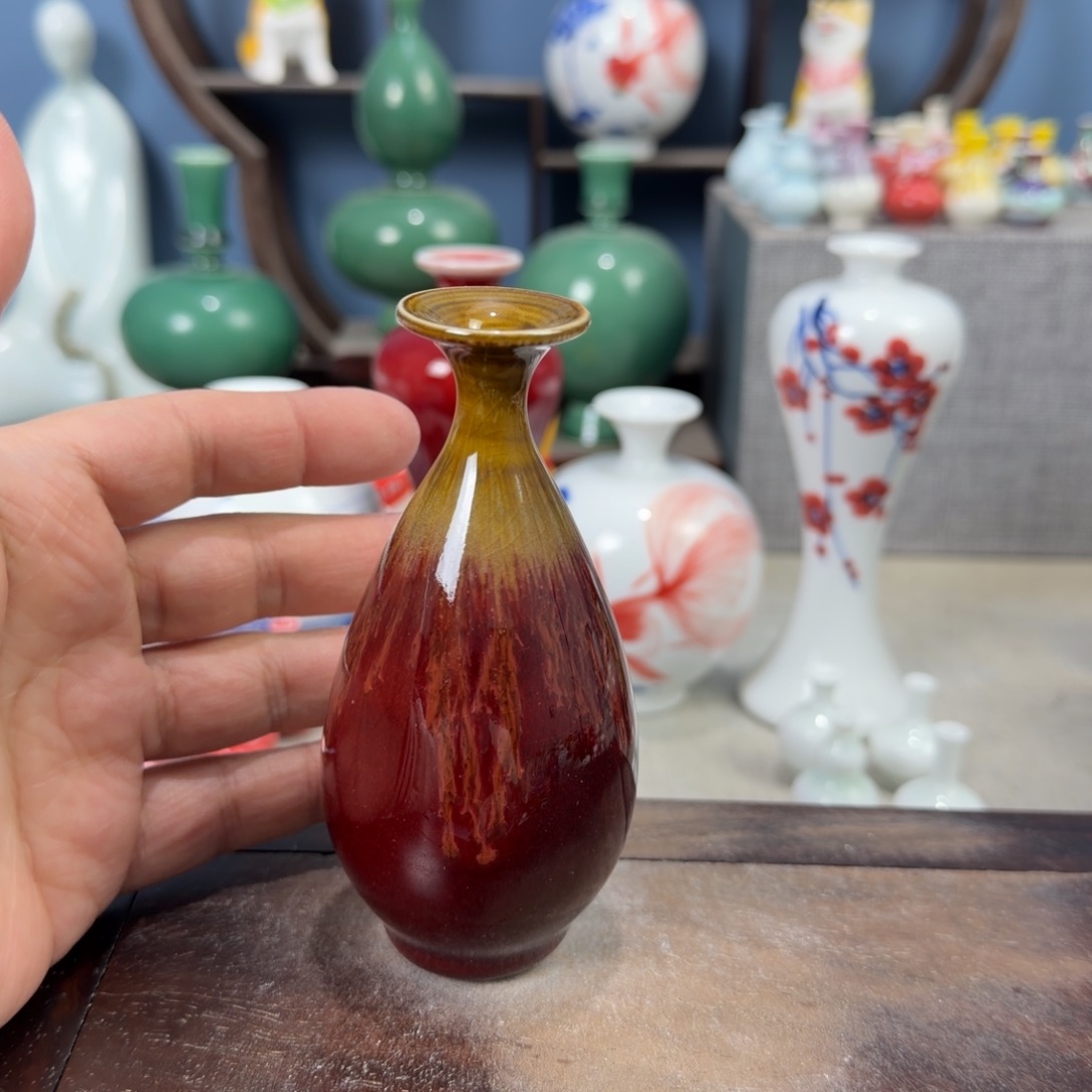 陶瓷手工小花器摆件