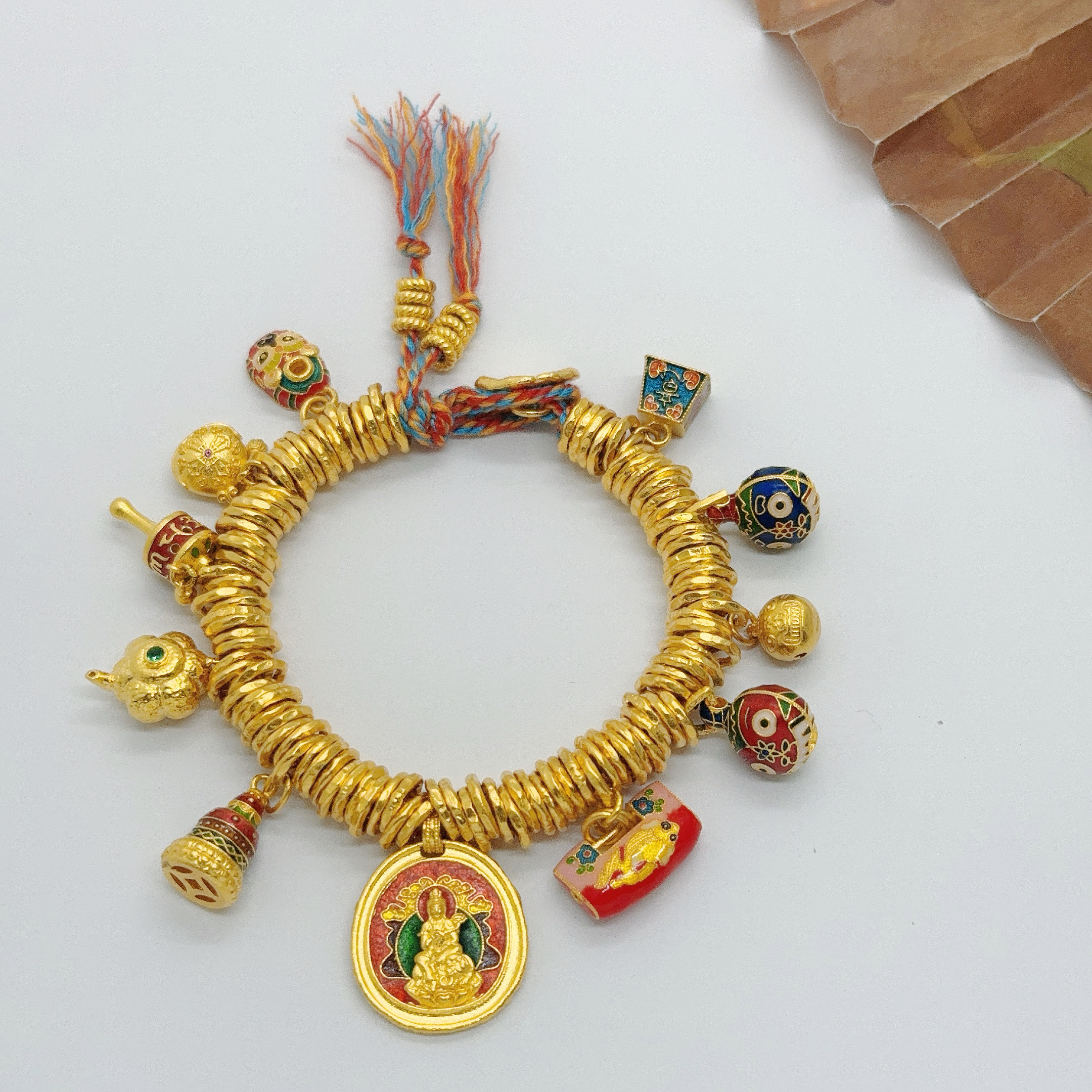 足金999手工盘缠 卡7国风普贤 14.5CM 82.22
