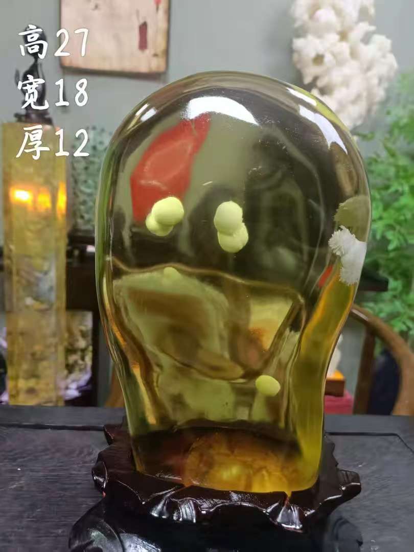 [岁月鎏金2]家居摆件琉璃摆件室内书房玄关客厅创意摆件高档摆设