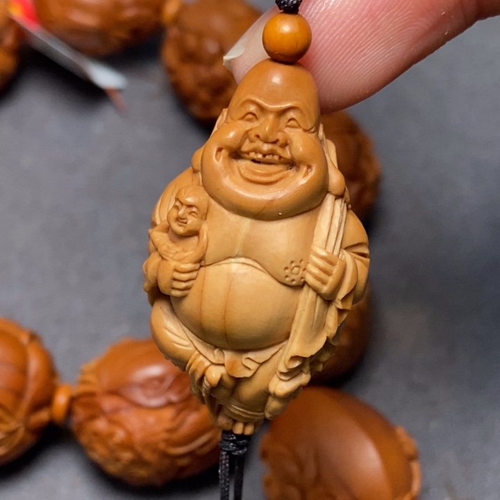 橄榄核手串/手链2.2✖️3.9周泉兴五子弥勒单子