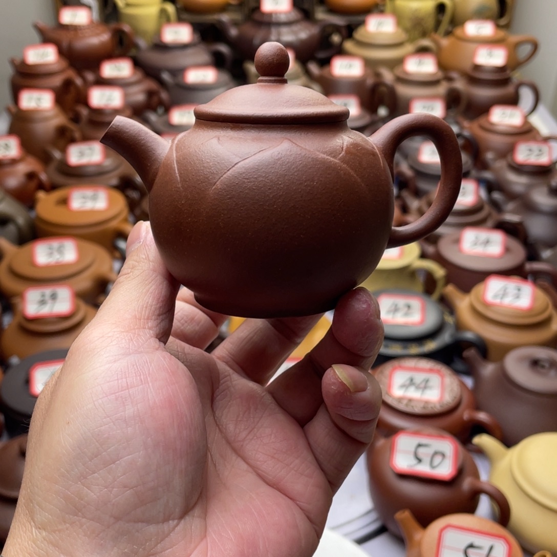 紫砂茶壶宜兴紫砂半手工