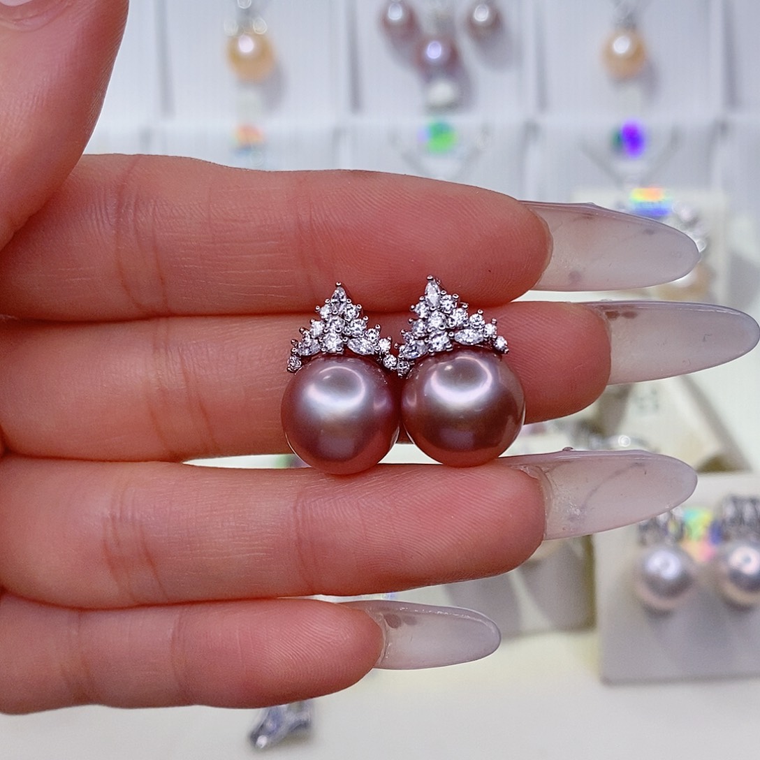 淡水珍珠未镶嵌耳饰