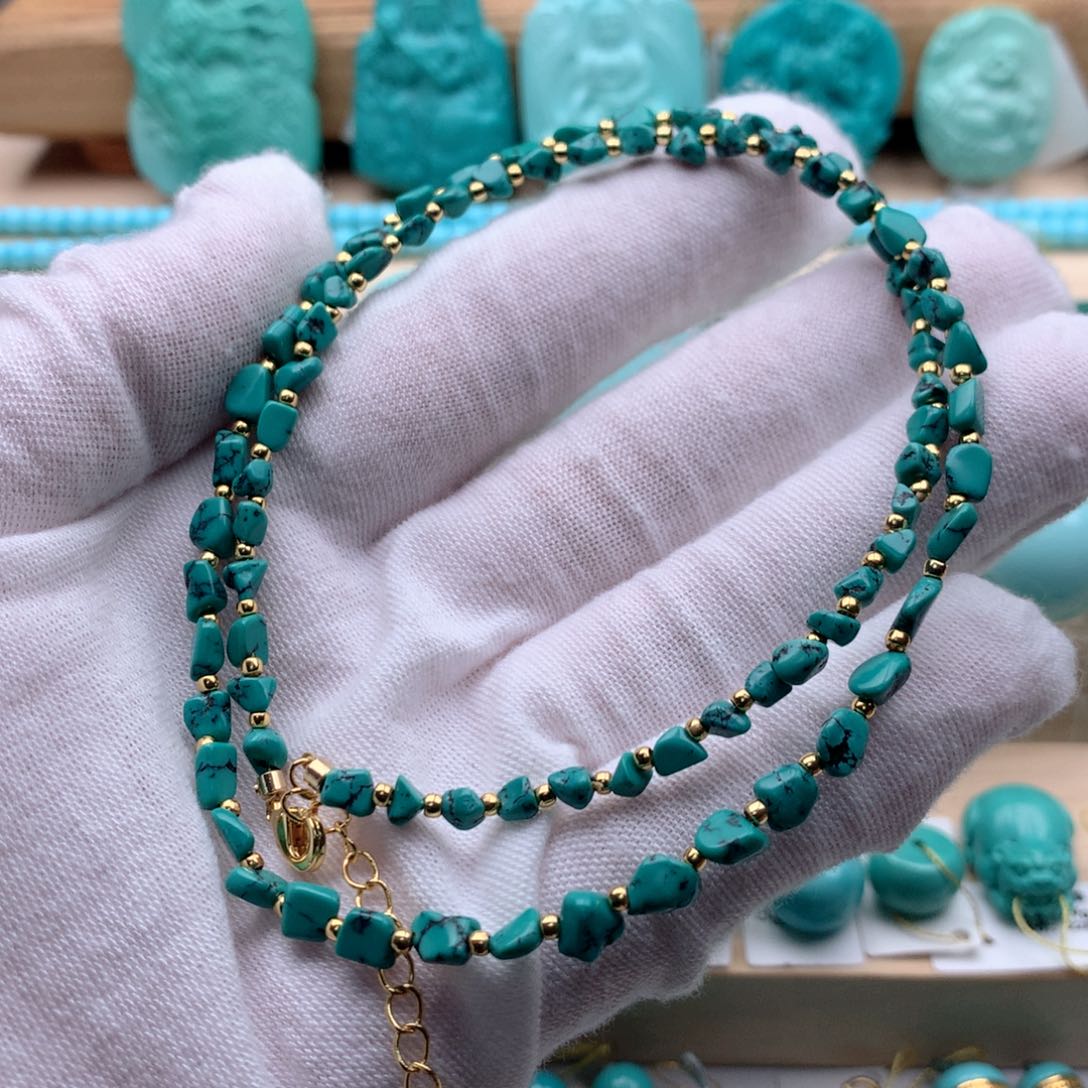 未镶嵌绿松石珠宝奇石