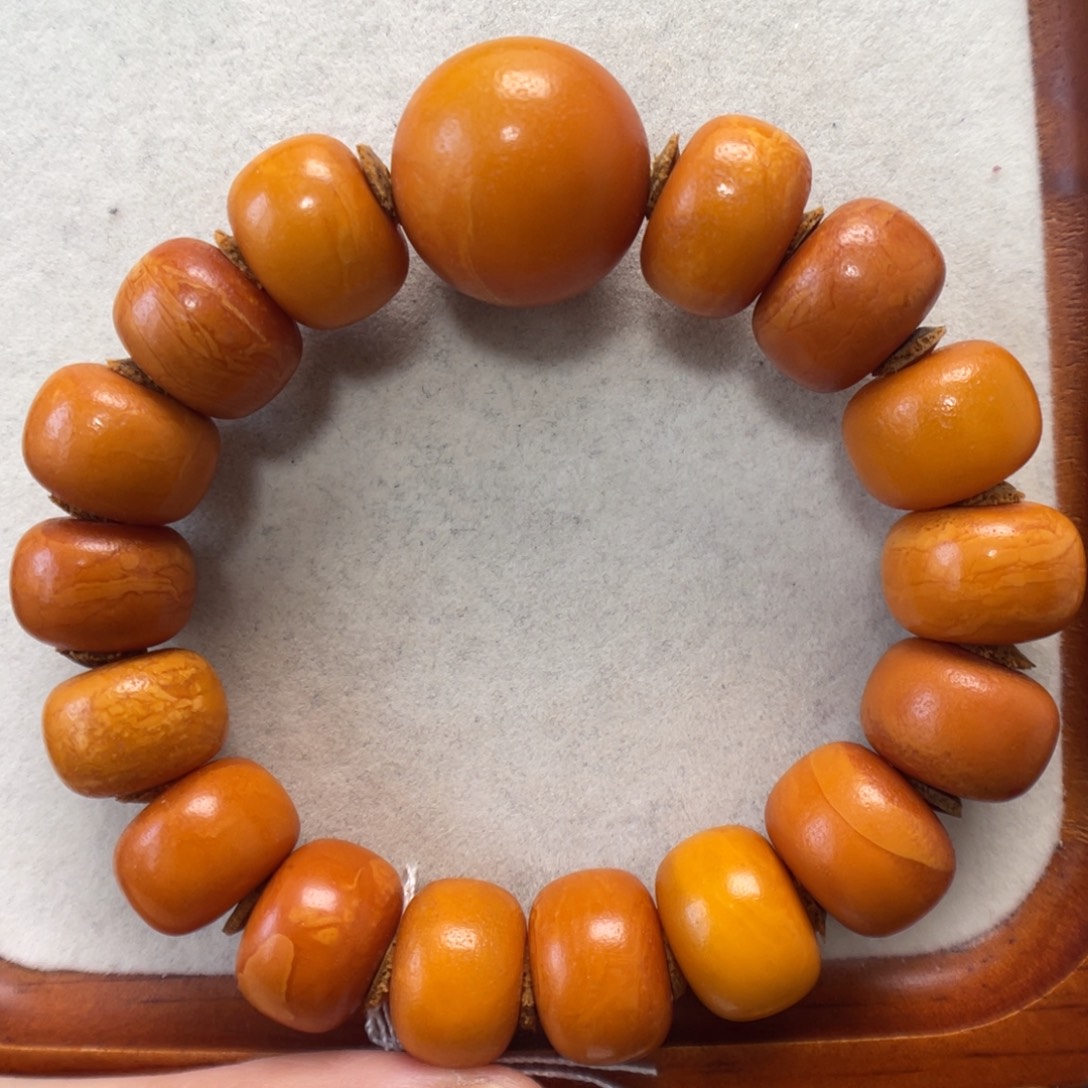 蜜蜡未镶嵌手串蜜蜡