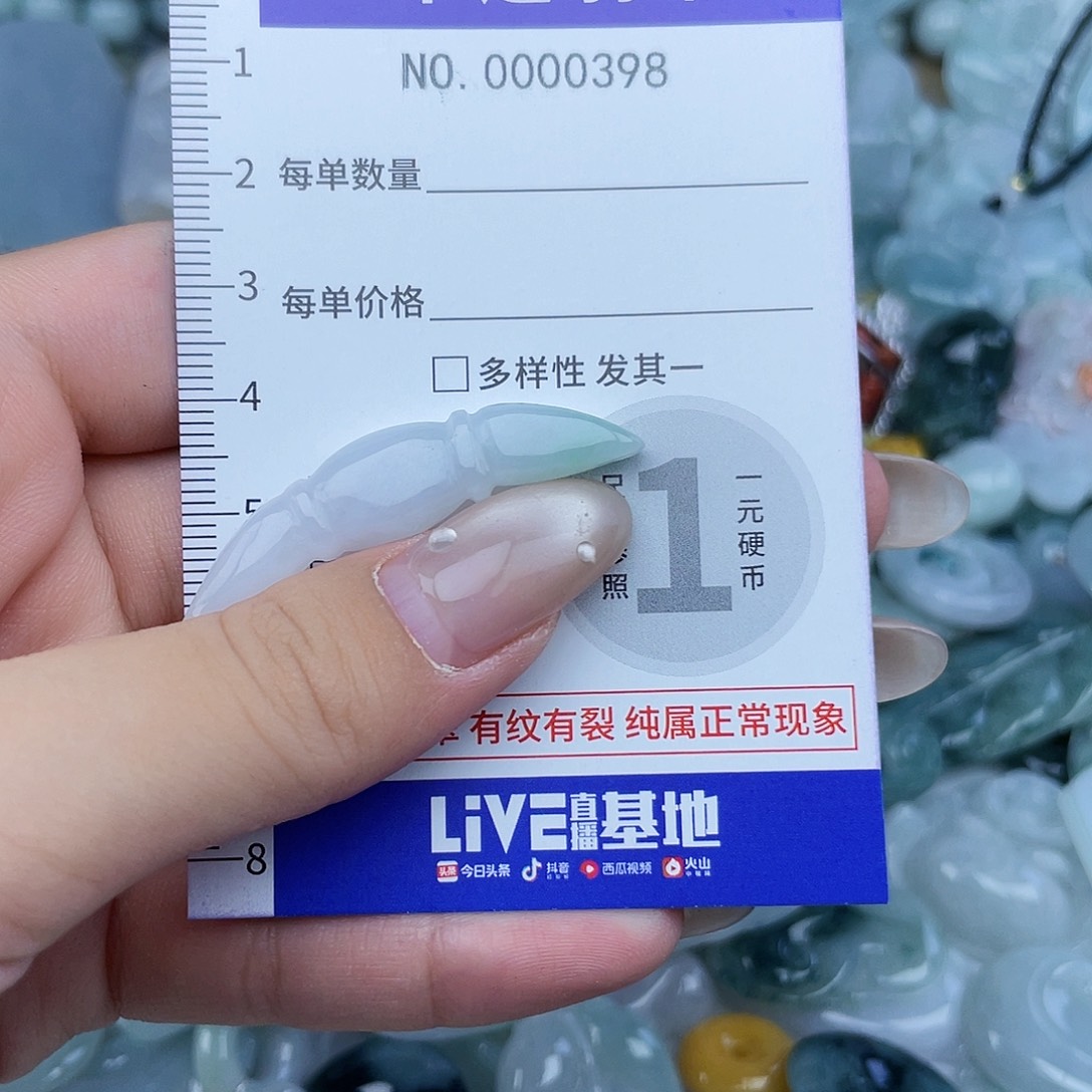 翡翠未镶嵌颈饰398