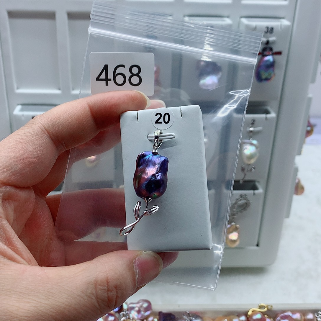 淡水珍珠吊坠(不含链)合金