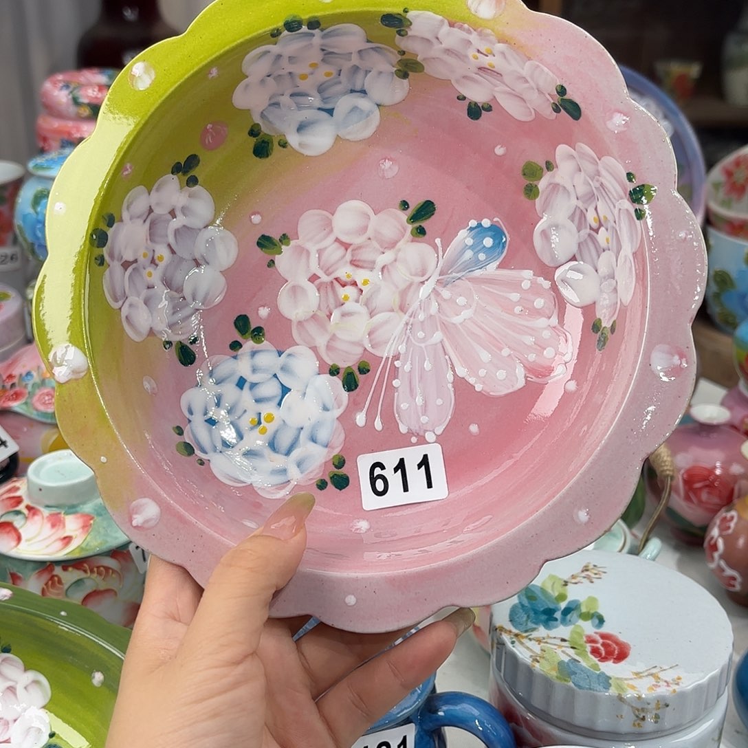 景德镇手绘高温釉下彩陶瓷茶具