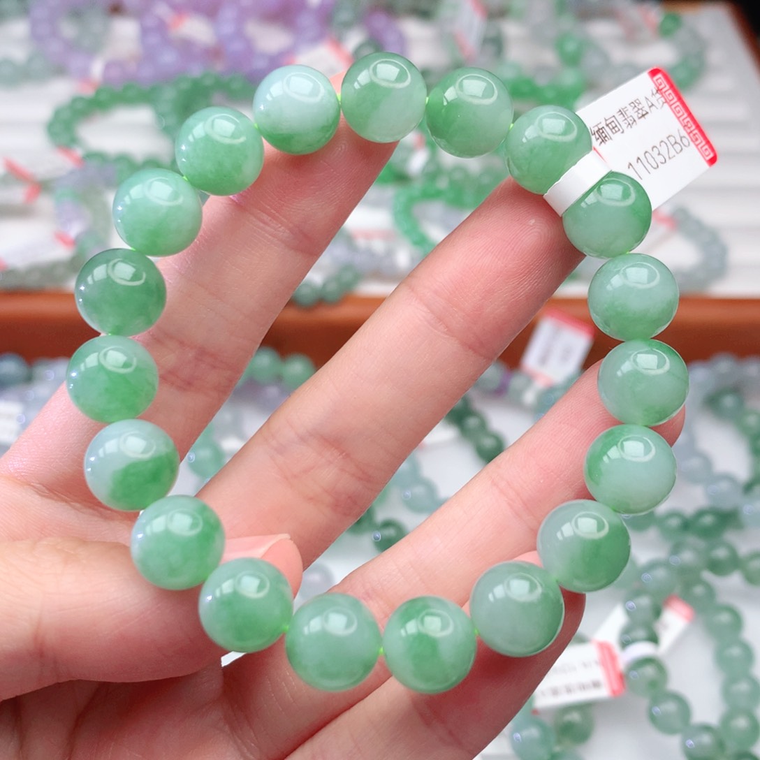 翡翠手链未镶嵌翡翠10mm