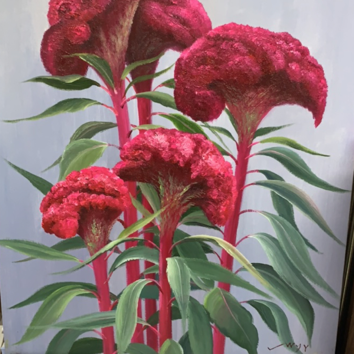 纯手绘油画直播间现代厘米餐厅卧室客