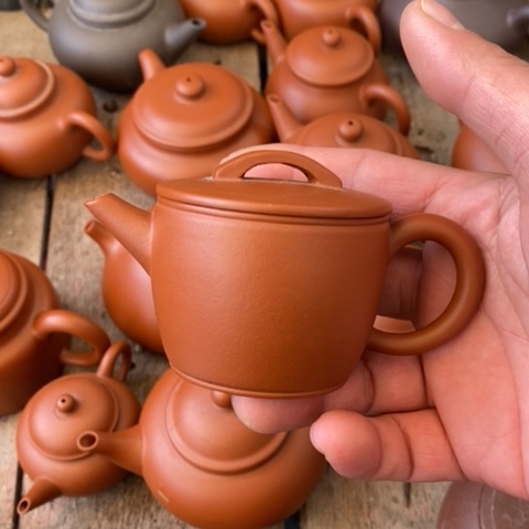 紫砂茶壶老朱泥汉瓦80cc左右