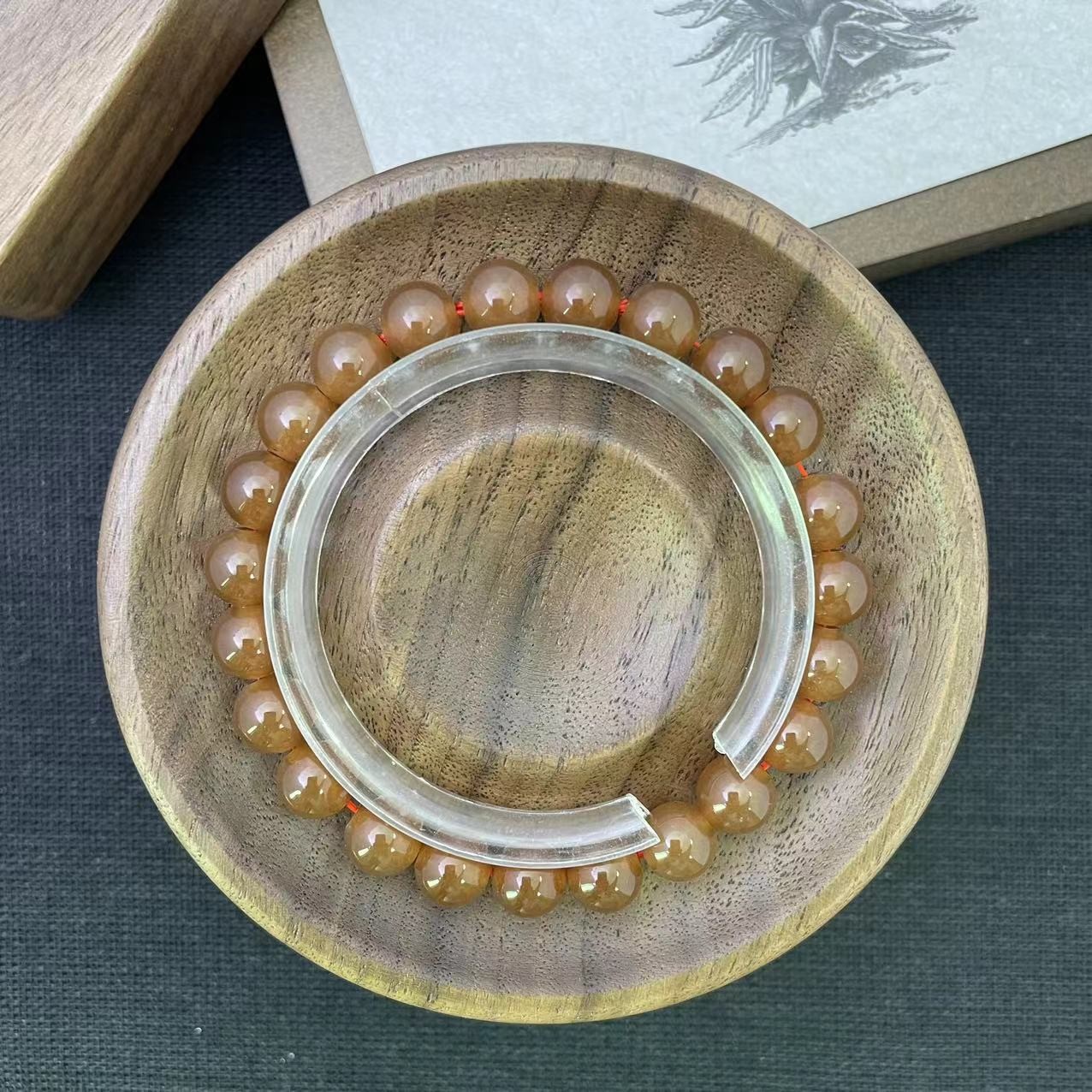 佳玺饰品 010 焦糖 8mm手链 多样性发货