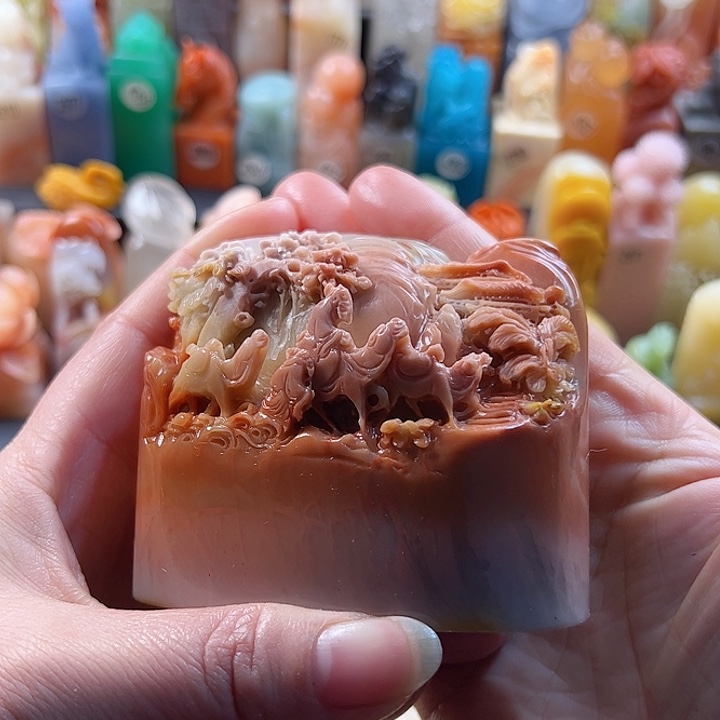 老挝石印石猫*呜手工定制的设计