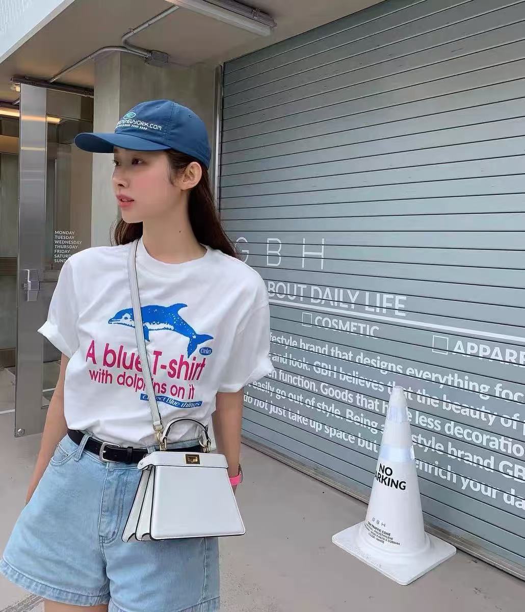 L951-L999春夏季韩系新款实体店品质韩版高级感女装气质短袖上衣