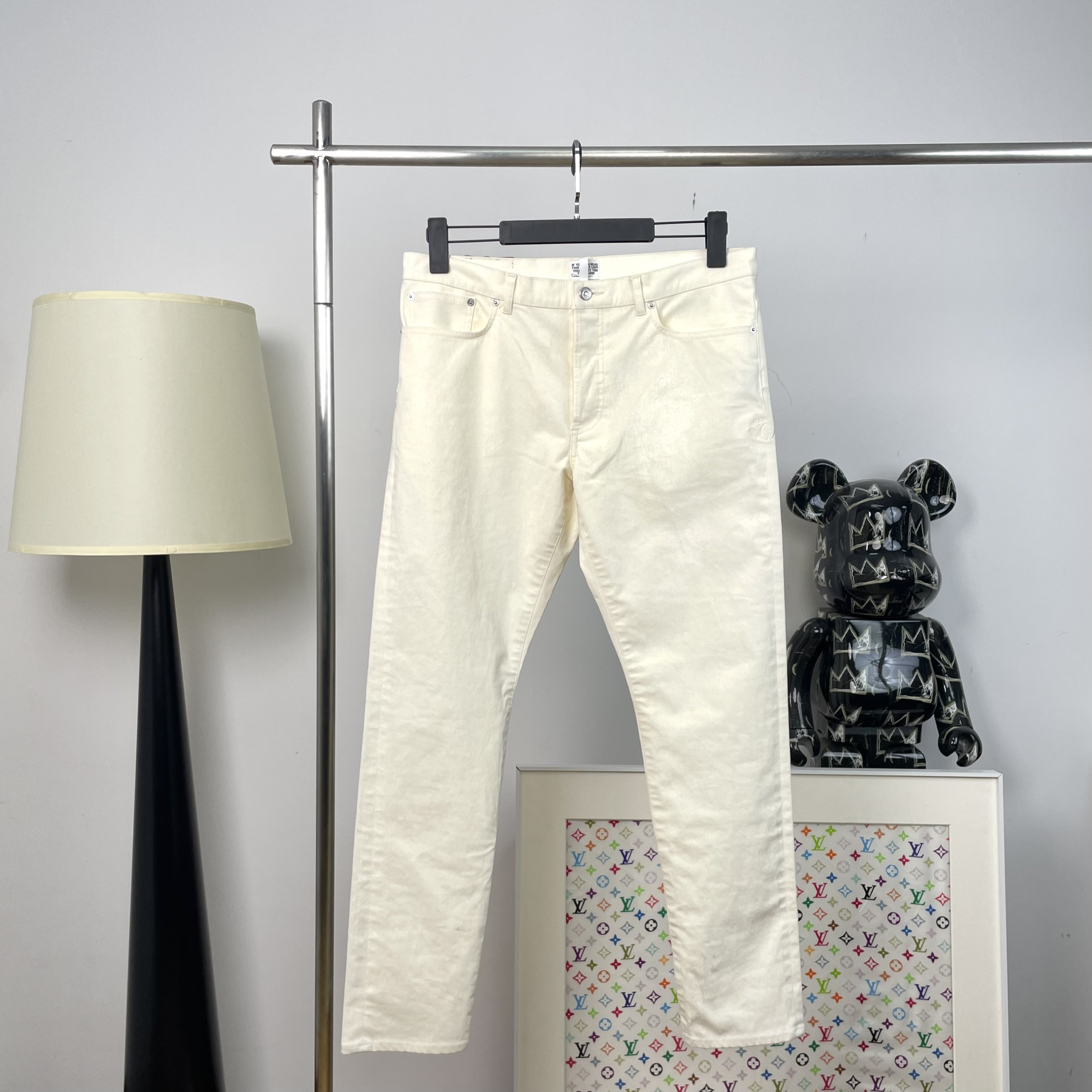 99新 DIOR/迪奥 7249/DIOR 米色休闲直筒裤/34码/99新/公价13000