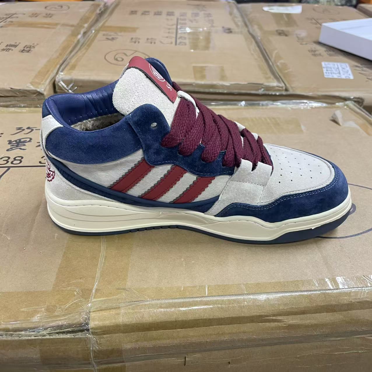 【77828棉】男士运动休闲时尚百搭潮鞋高帮潮流厚底鞋