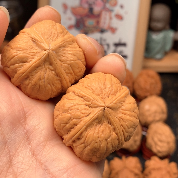 桃核把件金蜢四棱38尺