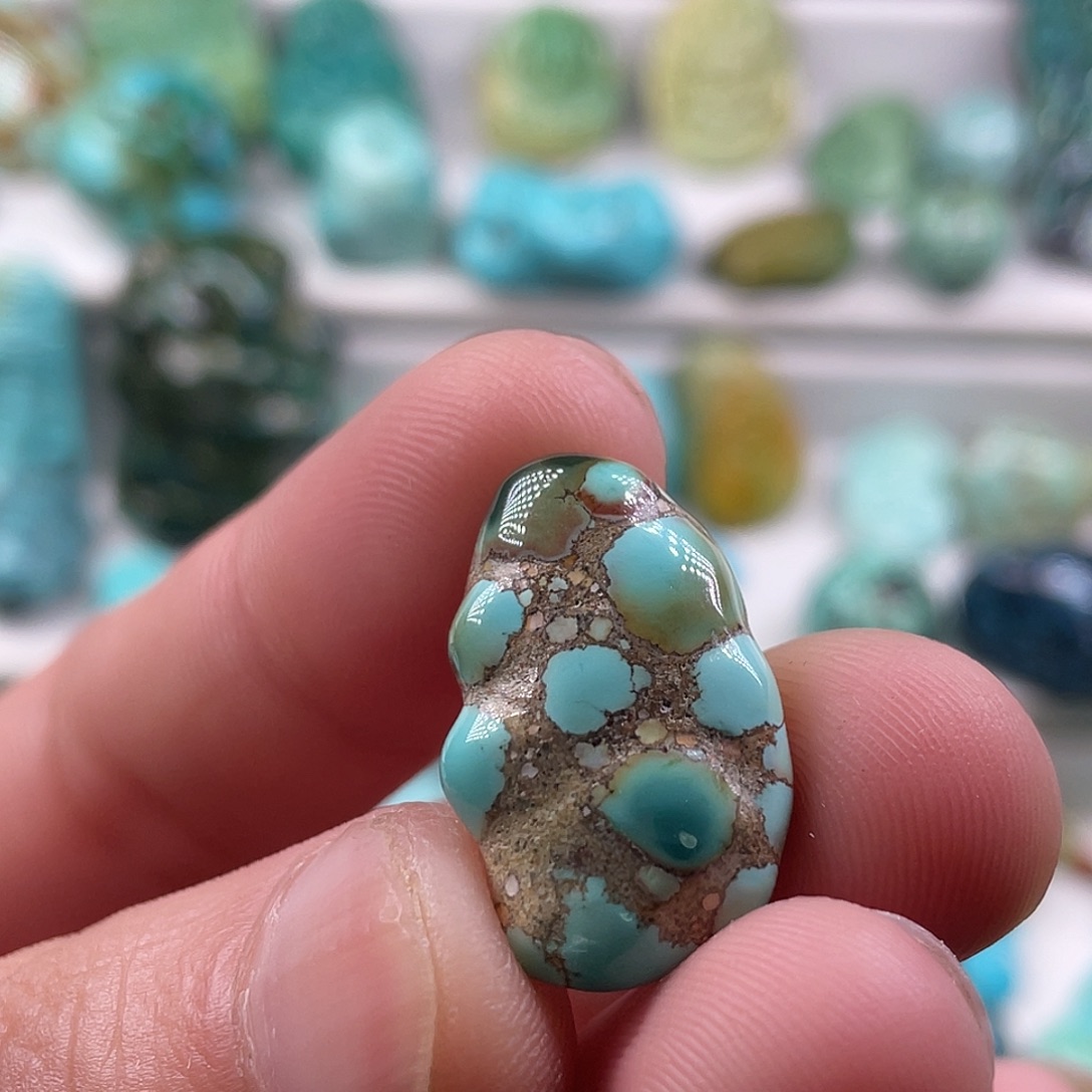 绿松石未镶嵌颈饰