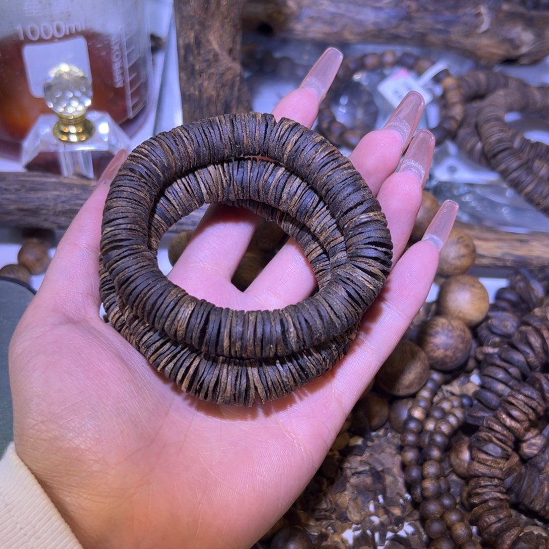 沉香手串奇楠沉香多样性发货一条片珠白奇1.2