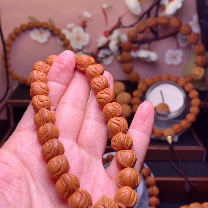桃核手串*️****龙纹桃核